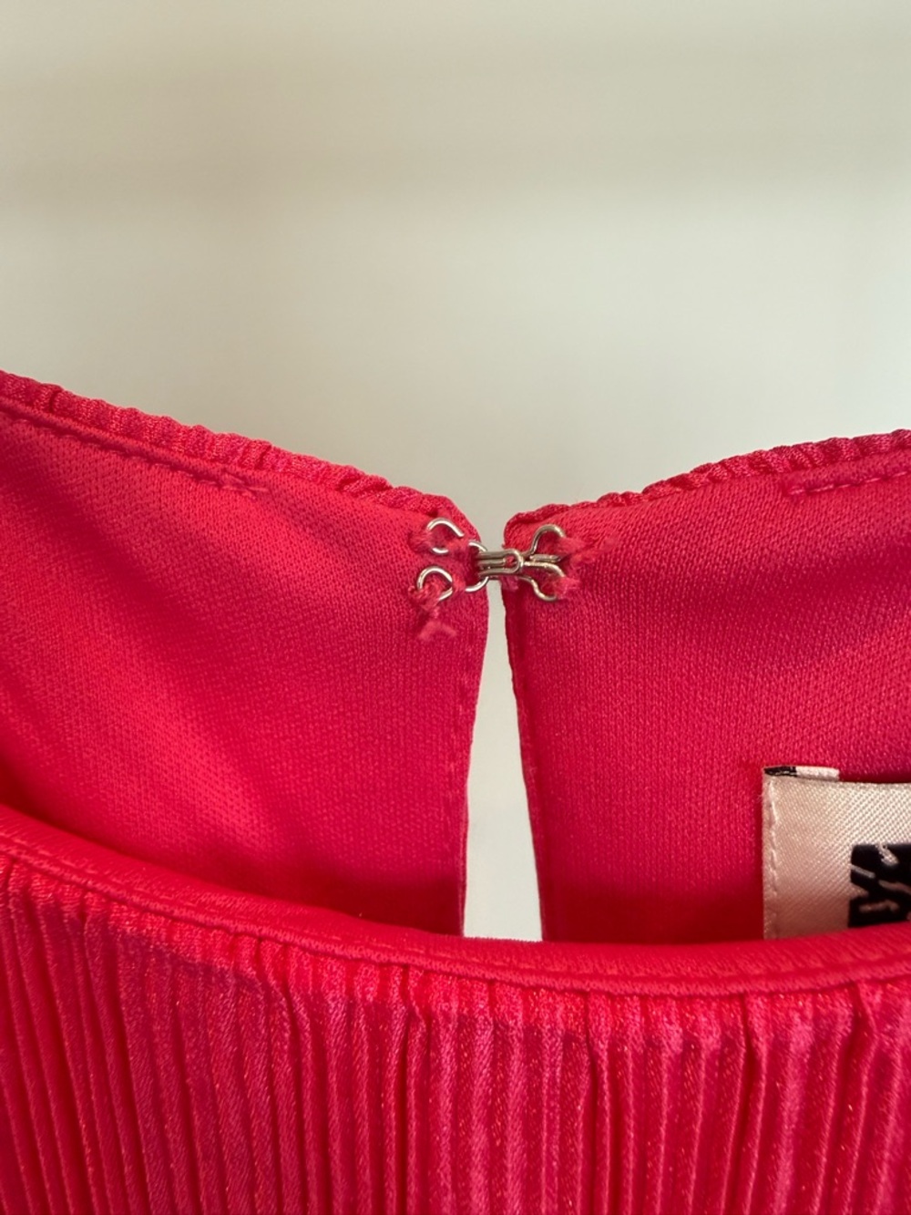 NWT Anne Klein Hot Pink Shift Midi Dress XS - Picture 4 of 9